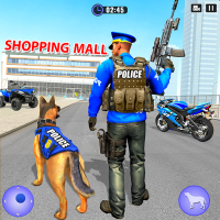 US Police Dog Mall Crime Chase