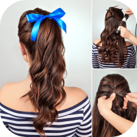 Hairstyle app: Hairstyles step by step for girls