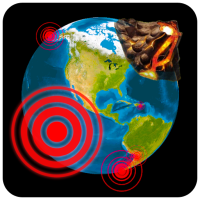 3D Earthquakes Map & Volcanoes